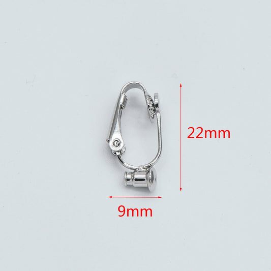 10pcs Gold/ Silver Clip-on Ear Wire, MAGIC Earring Clips, Can Hold Stud/ Threader Earrings (GB-251-D)