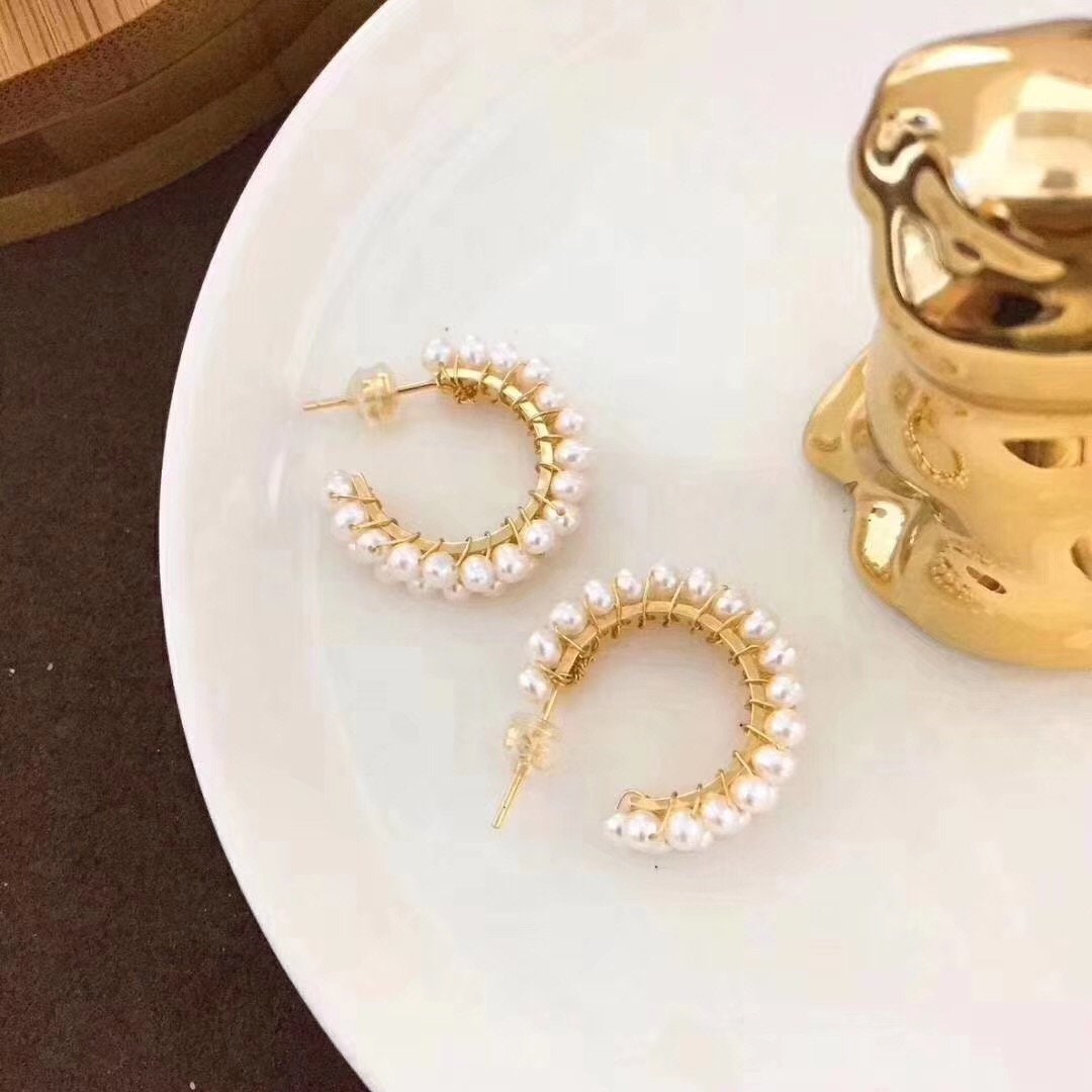 10pcs Gold plated Brass Earring Posts 16/26mm, Geometric Circle Stud Earring with Multi Holes (GB-524)