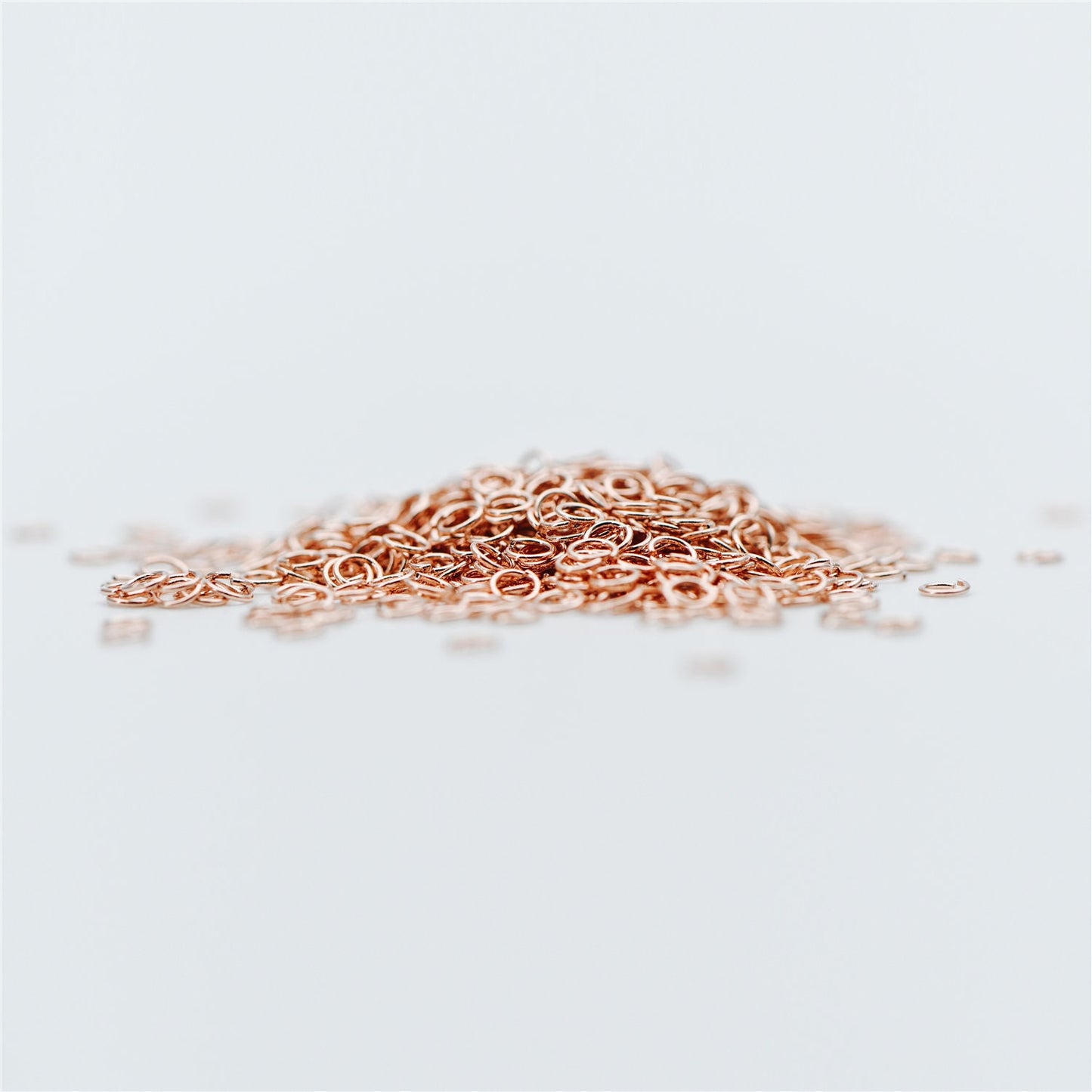 200pcs Rose Gold plated 304 Stainless Steel Open Jump Rings, 3x0.4mm (26 Gauge)/ 4x0.5mm (24 Ga), Tiny Split Rings for Thin Chains (#GB-613)