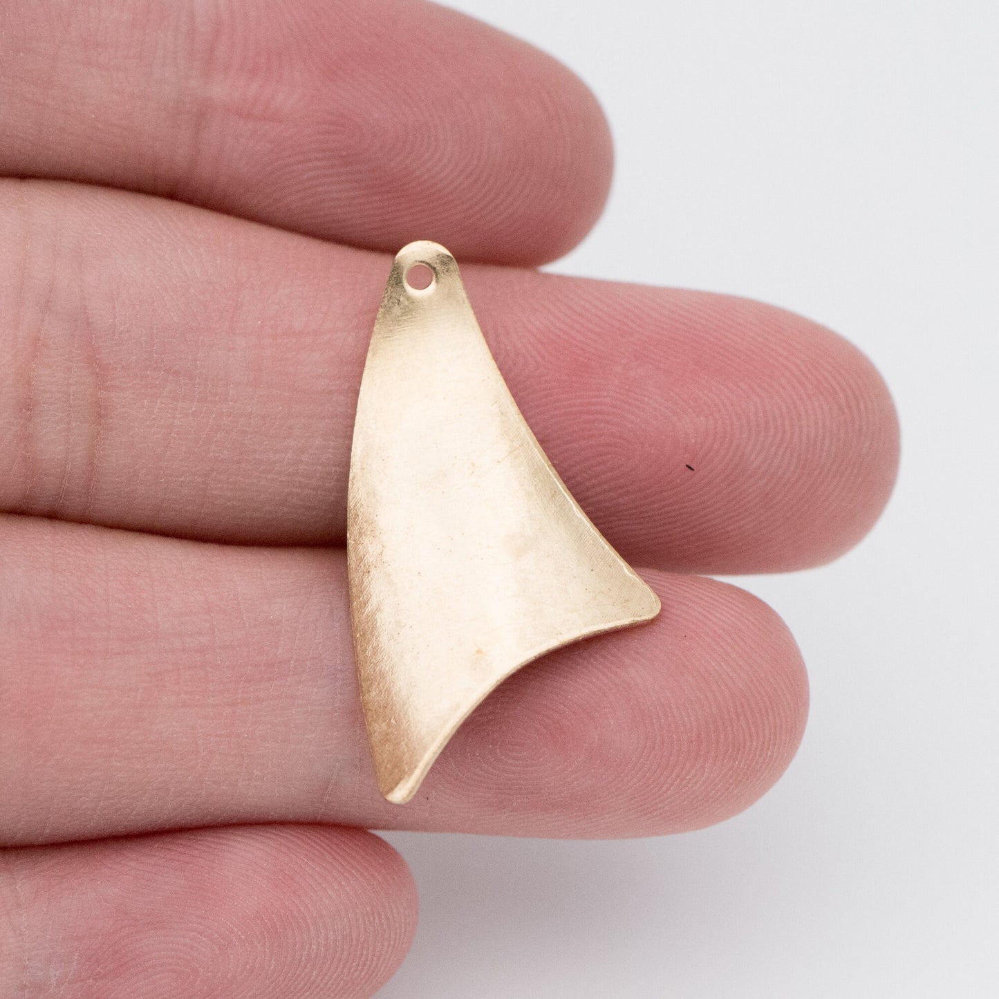 20pcs Raw Brass Charm Pendants 29x16mm, Brass Findings Wholesale (RB-109)