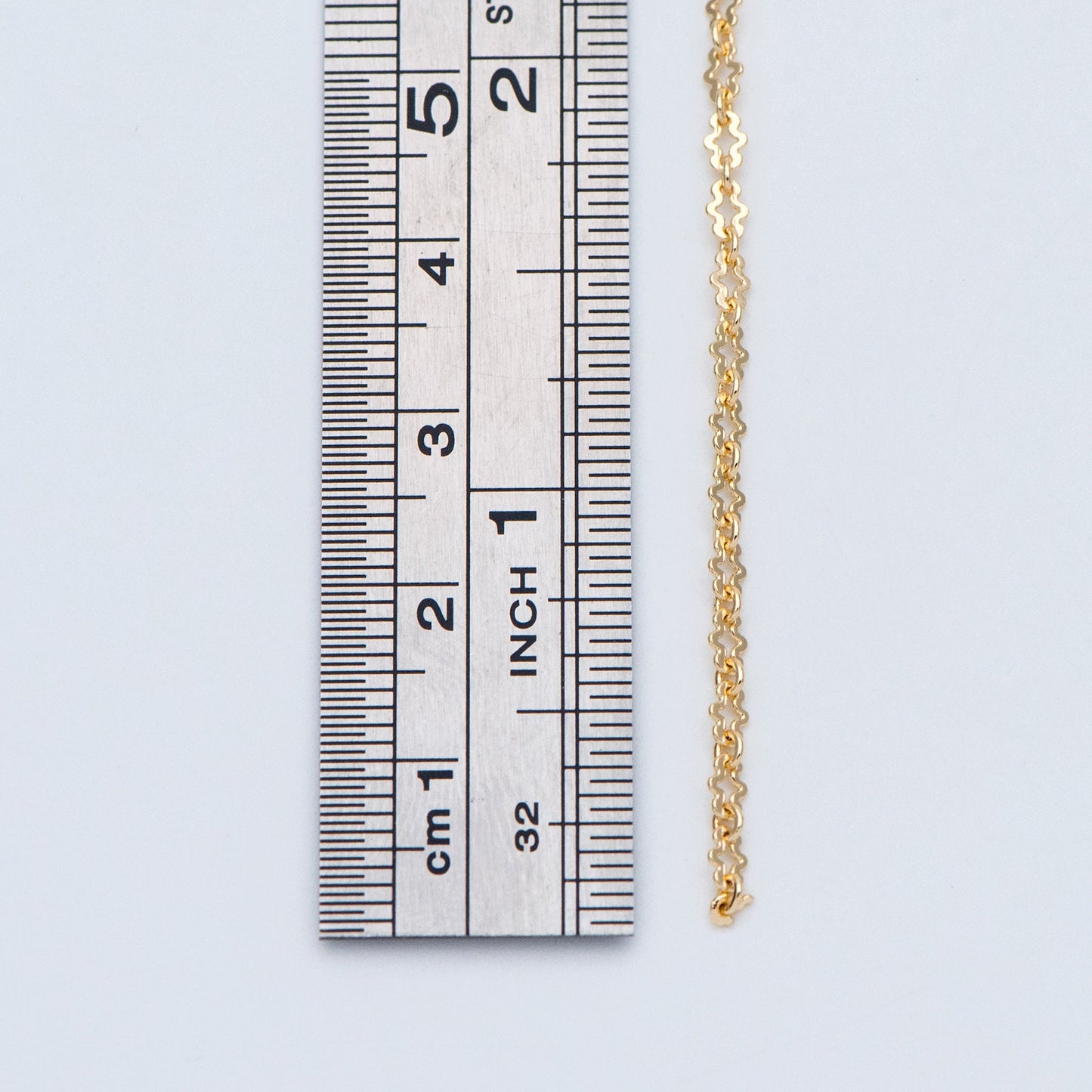 Gold plated Brass Link Chains 2.5mm, Craft DIY Components Wholesale (#LK-276)/ 1 Meter=3.3 ft