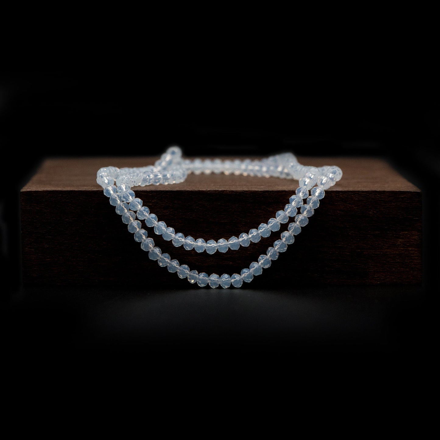 Crystal Glass Rondelle Faceted beads 2x3mm Opal -BZ03-03/ 125pcs