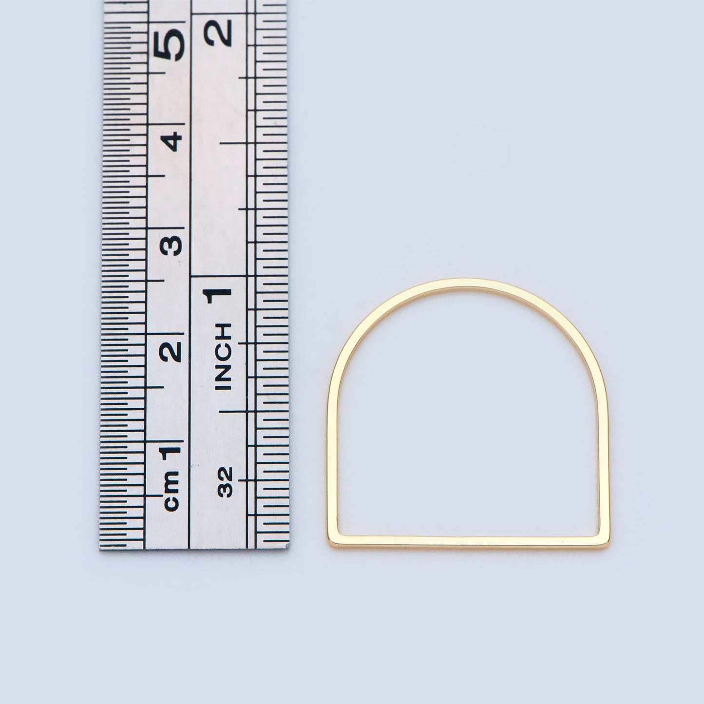 10pcs Gold/ Silver tone Horseshoe Loops, Geometric Hoop Link Connectors, Gold/ Rhodium plated BrassHorse Shoe Hoop Pendants (GB-1314)