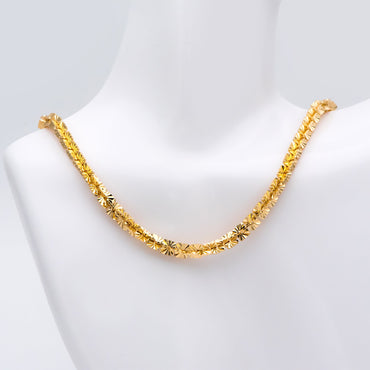 Gold plated Brass Specialty Chains 8mm, Flower Link Chain Findings Wholesale (#LK-414)/ 1 Meter=3.3 ft