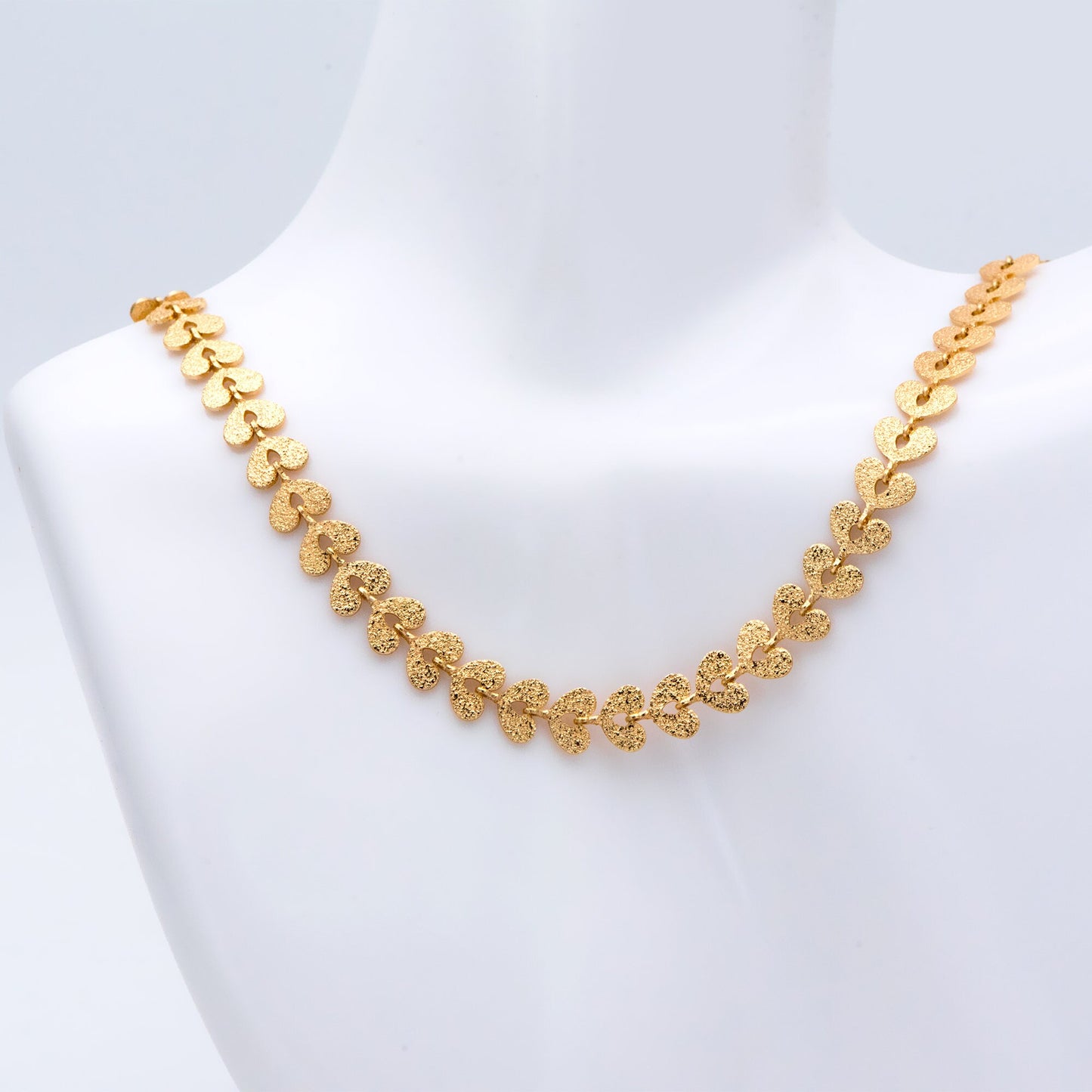 Gold plated Brass Stardust Heart Chain 7mm, Decorative Chain, Designer Chain (#LK-422)/ 1 Meter=3.3ft