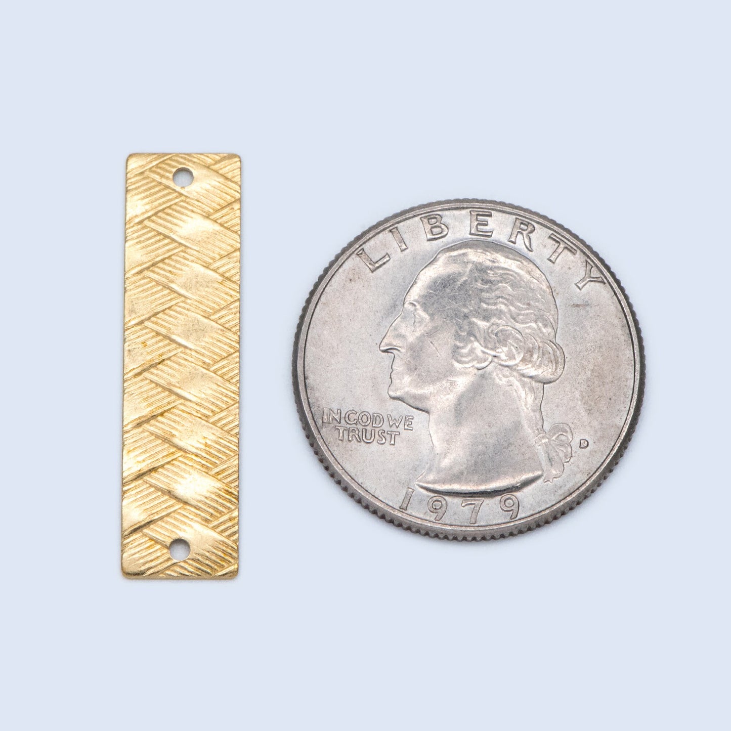 20pcs Raw Brass Rectangle Connectors 30x8mm, Solid Brass Square Pendants, Yellow Brass Bar Charms Wholesale (RB-193)