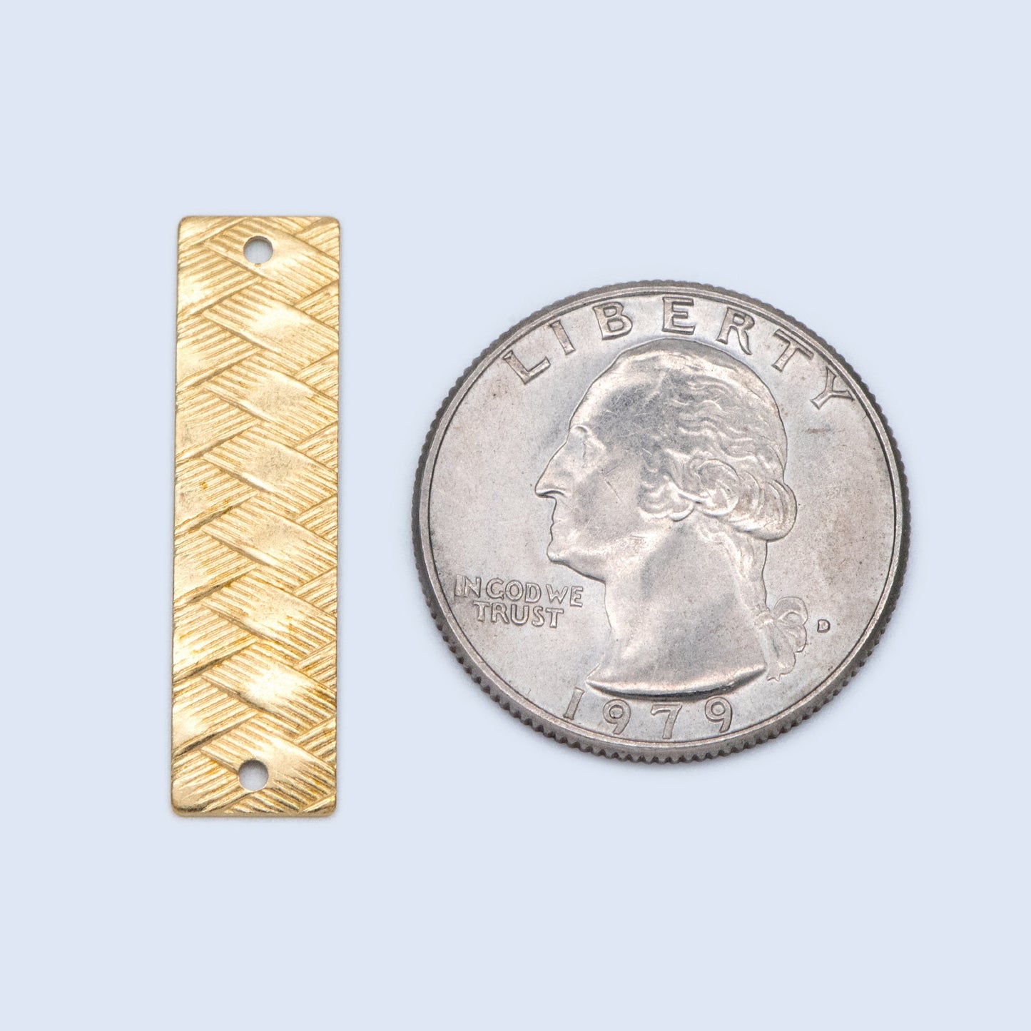 20pcs Raw Brass Rectangle Connectors 30x8mm, Solid Brass Square Pendants, Yellow Brass Bar Charms Wholesale (RB-193)