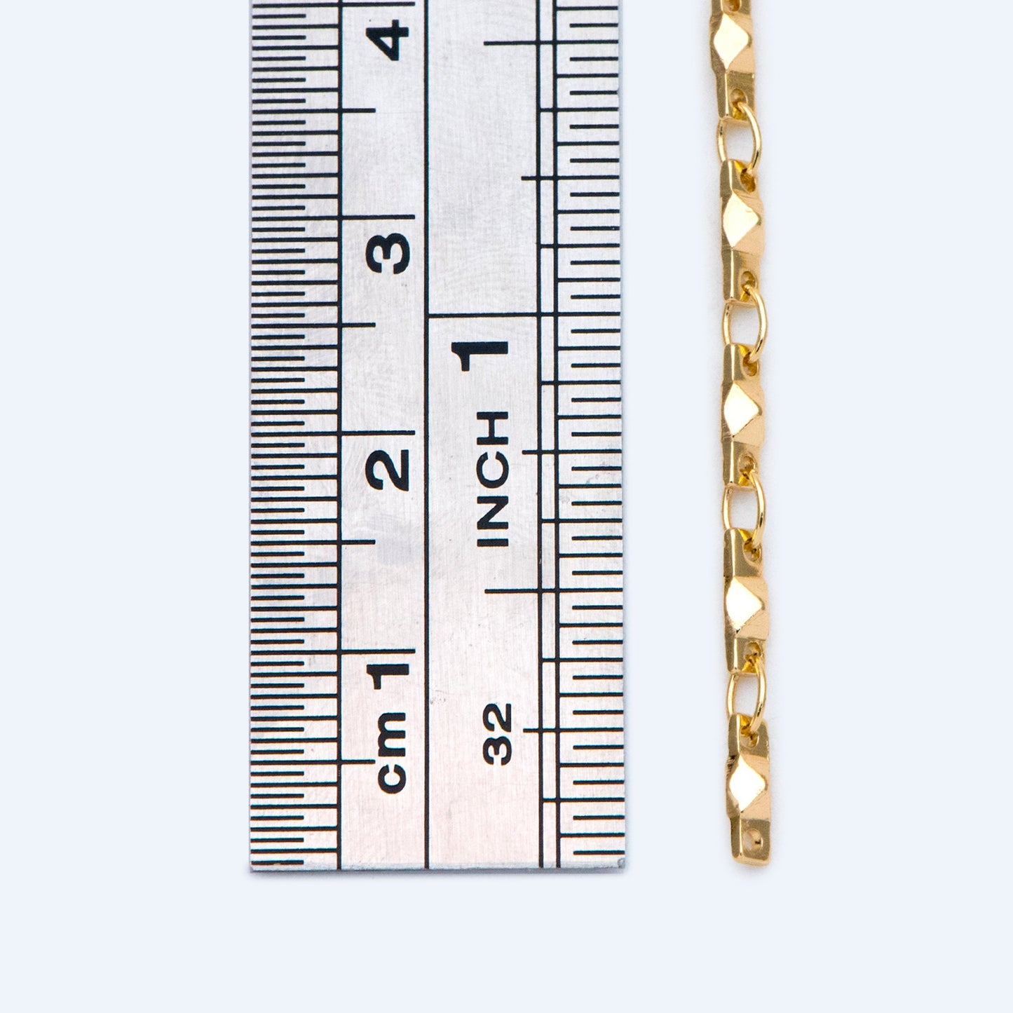 Gold plated Brass Link Chains 2.6mm, Floral Specialty Chains for DIY Necklace (#LK-401)/ 1 Meter=3.3 ft