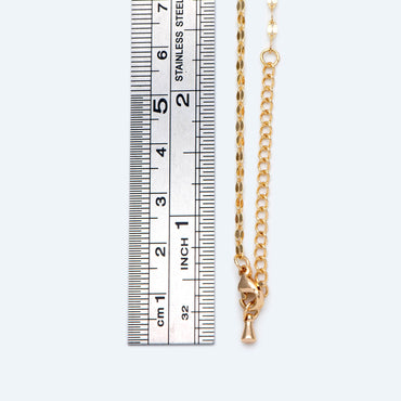 Gold plated Stainless Steel Chain Necklaces 2mm, Finished Necklace with Extender Chain, 16-18 Inch Adjustable, Ready to Wear (#LK-450-1)