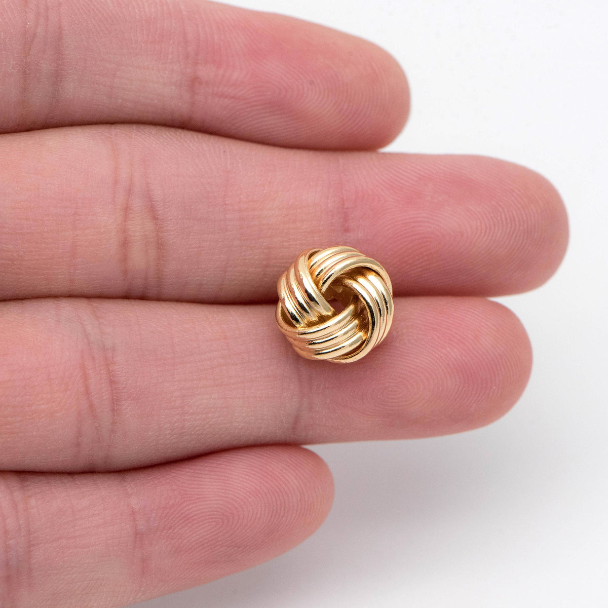 10pcs Knot ear studs, Celtic knot earrings, Minimalist ear stud (GB-1833-C)