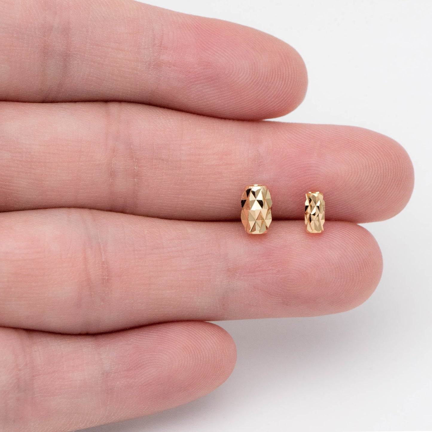 20pcs Gold Cutting Spacer Beads, DIY Jewelry Making Supplies Wholesale (GB-2016)