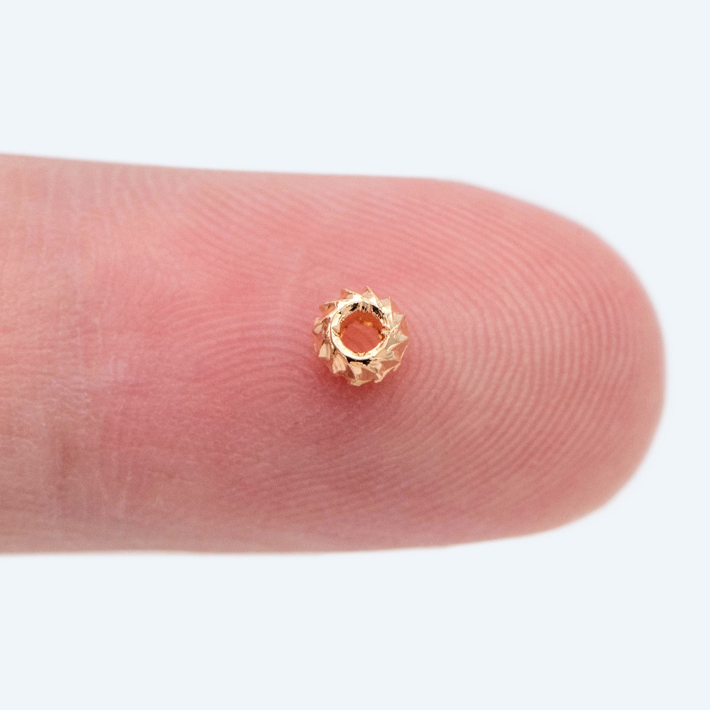 20pcs Gold plated Brass Twisted Corrugated Beads, Rondelle Spacer Beads, Jewelry Making, Diy Material, Jewelry Supplies (GB-2093)