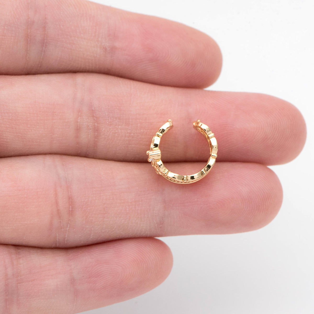 10pcs CZ Pave crown Ear Cuff, Cartilage, Dainty Earcuff Earring (GB-2066)