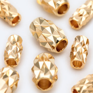20pcs Gold Cutting Spacer Beads, DIY Jewelry Making Supplies Wholesale (GB-2016)