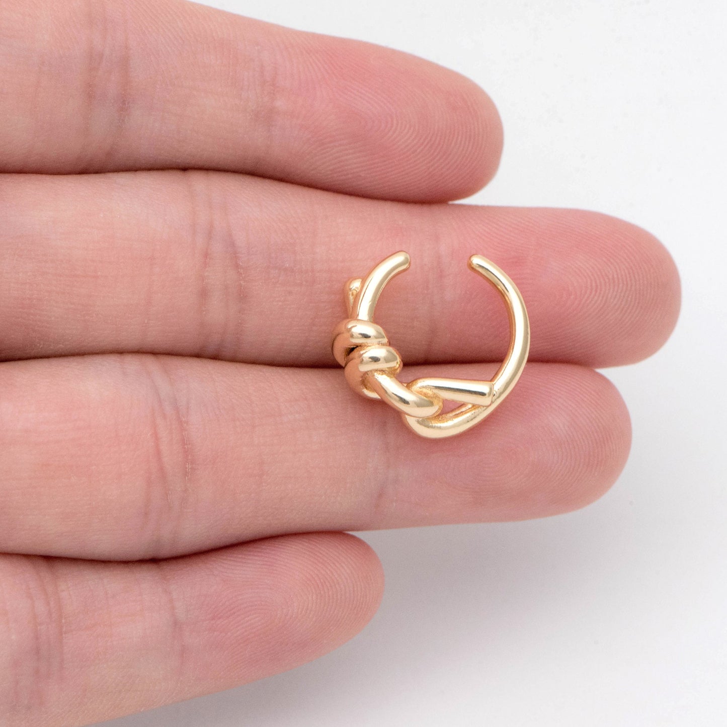 10pcs Gold Ear Cuff, Cartilage Ear Cuff, Gold Plated Ear Cuff, Knot Ear Cuff, Cartilage Earrings (GB-2113)