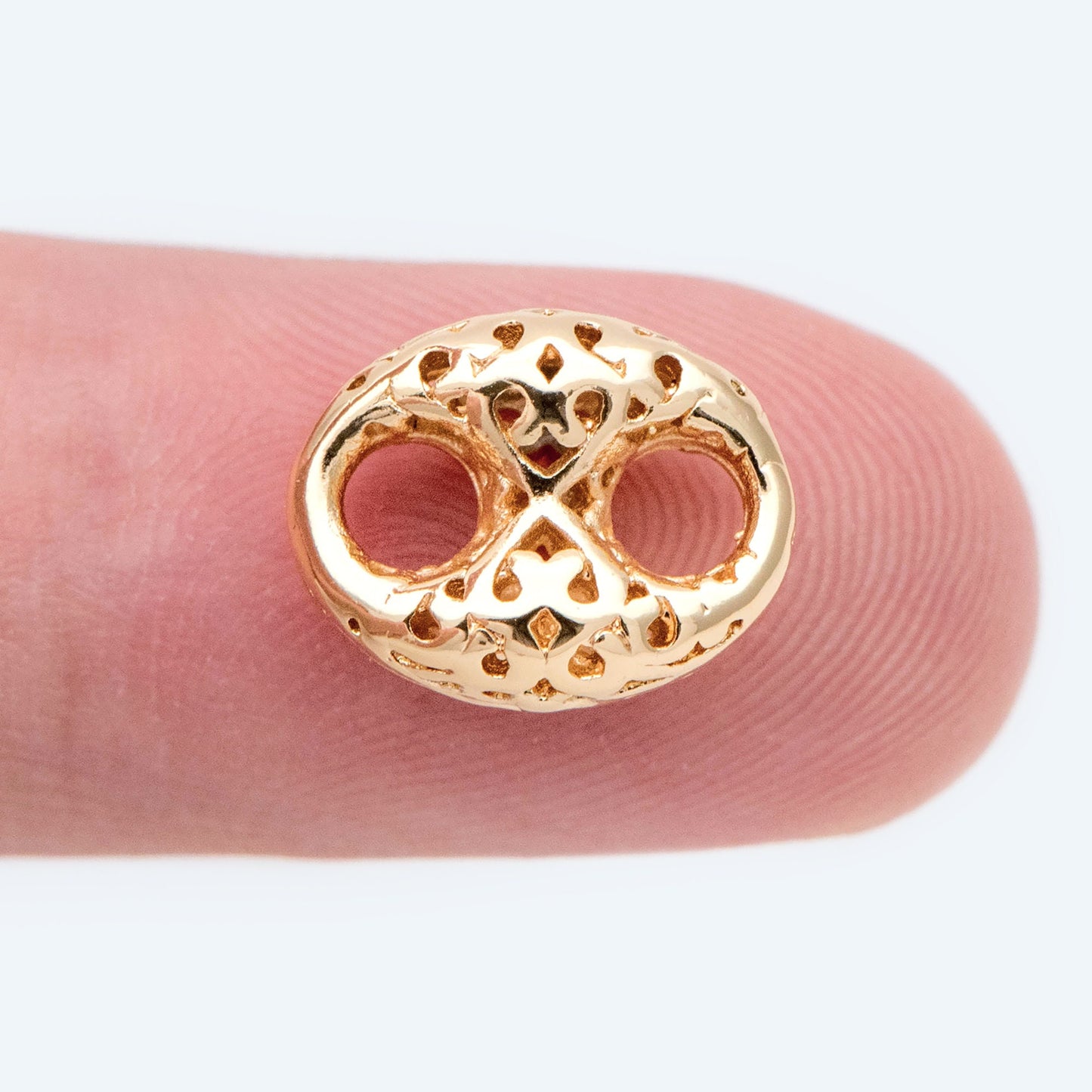 4pcs Puff Mariner Link, Earring Findings, Jewelry Making, Diy Material, Jewelry Supplies (GB-2132-B)