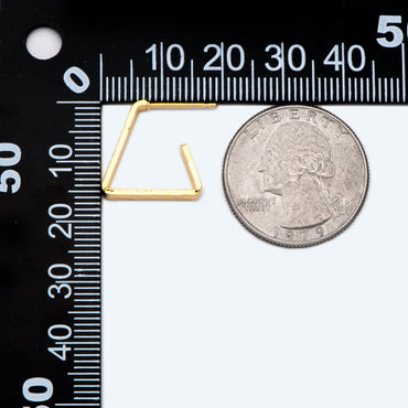 4pcs Gold Triangle Earrings, Geometric Stud Earrings (GB-2347)