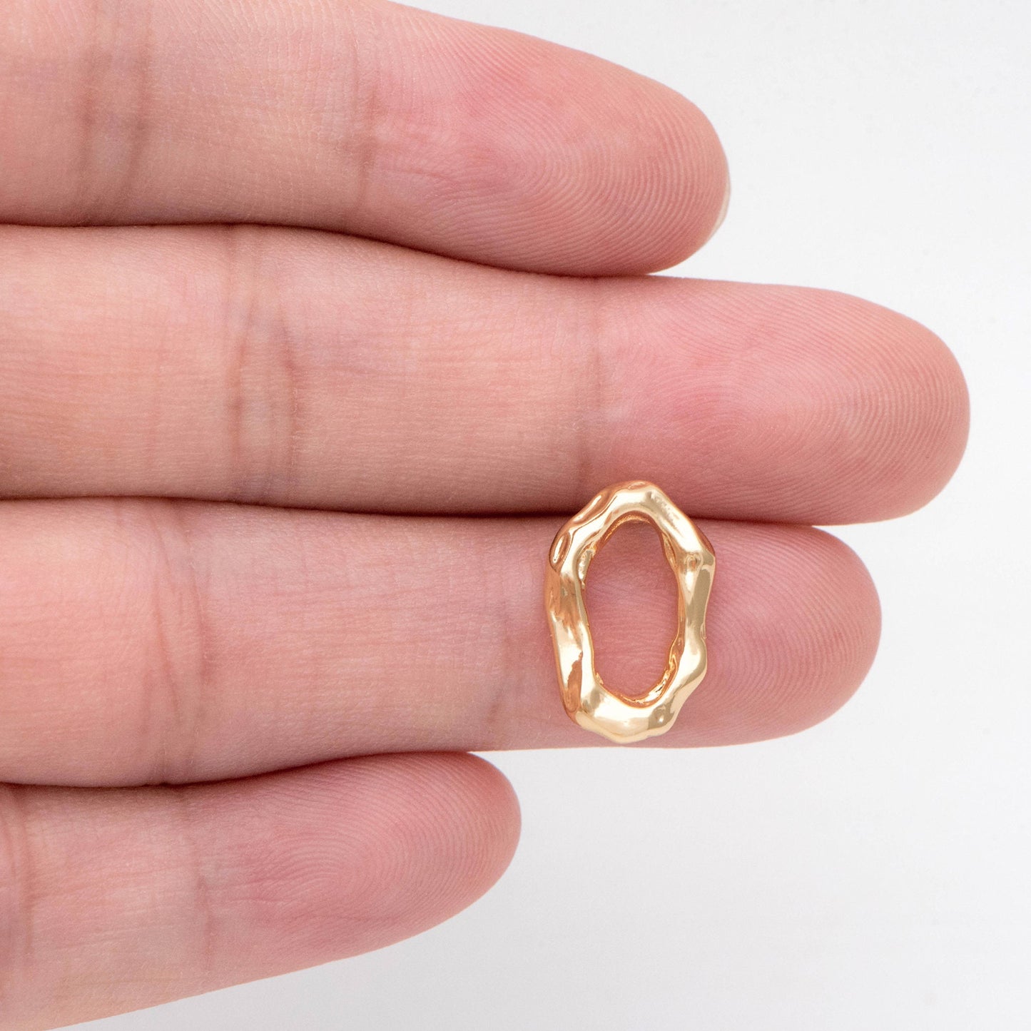 10pcs Gold Oval Ear Posts, Oval Stud Earrings,Jewelry Making, Diy Material, Jewelry Supplies (GB-2393)