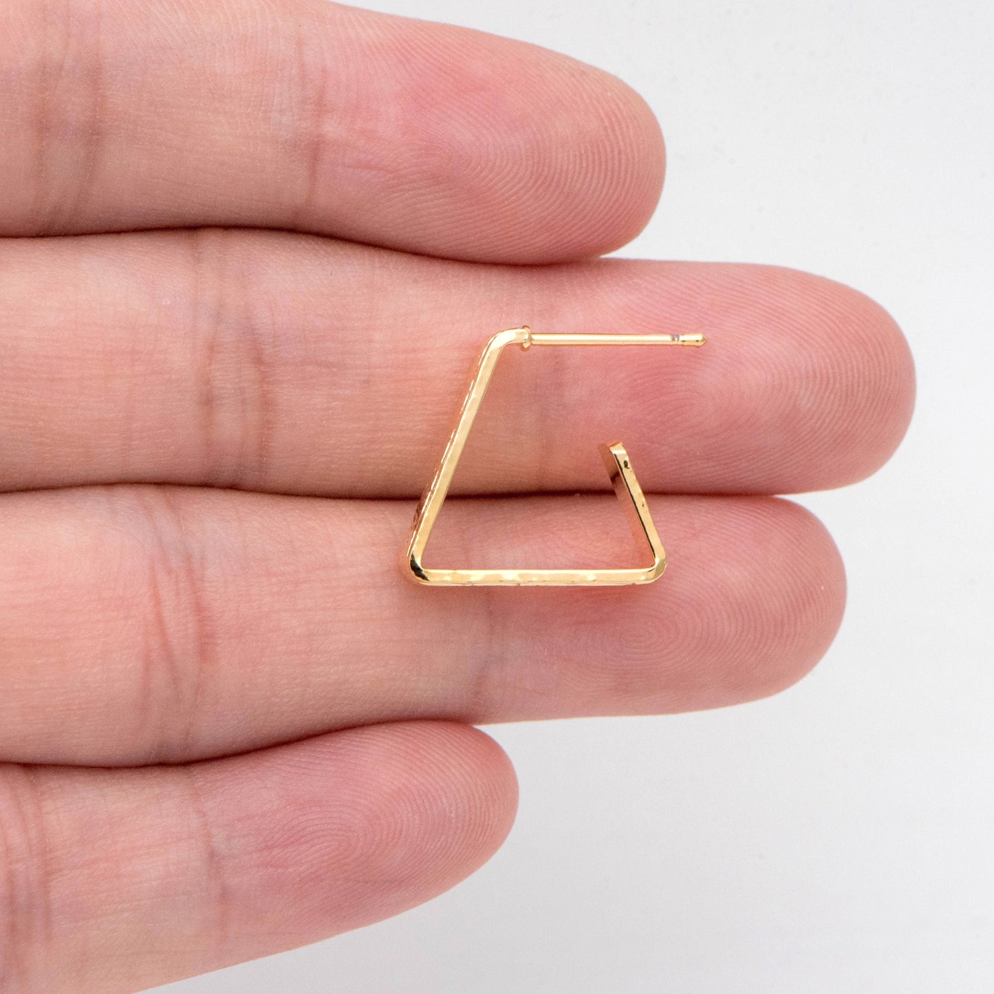 4pcs Gold Triangle Earrings, Geometric Stud Earrings (GB-2347)