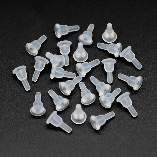 20pcs Rubber Earring Backs, Earring Backs, Rubber Earring Nuts, Earring Nuts, Ear Nuts, Earring Stoppers, Jewelry Supplies (#GB-651-C)