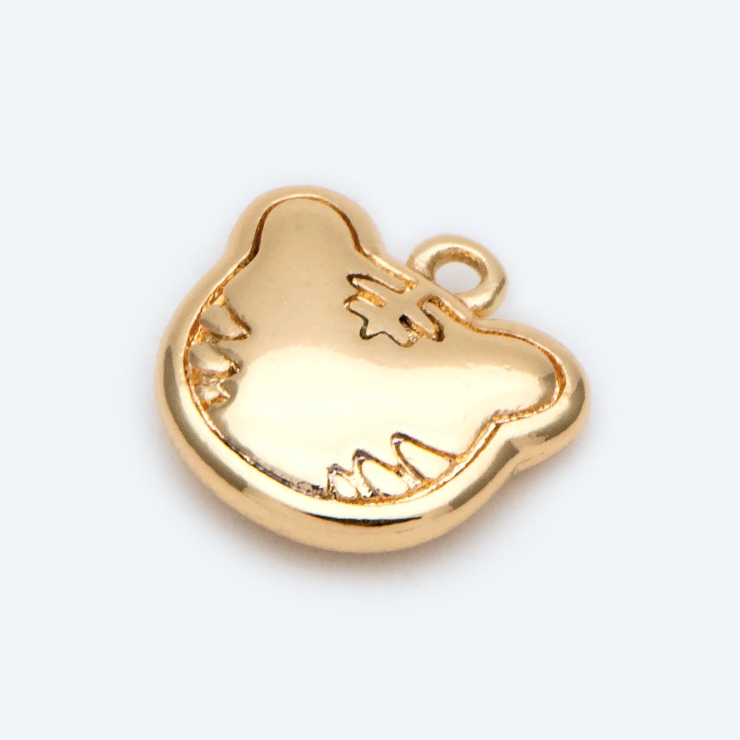 10pcs Gold Tiger Charm Pendant, 2022 Chinese zodiac sign, Jewelry Making, Diy Material, Jewelry Supplies (GB-2599)