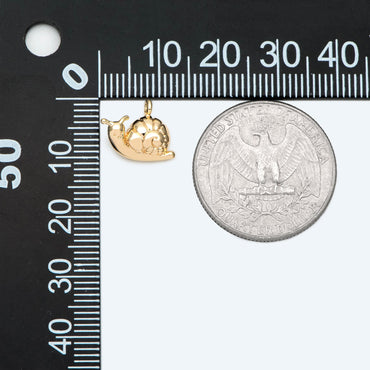 10pcs Gold snail Charm, Earring Findings, Jewelry Making, Diy Material, Jewelry Supplies(GB-2647)