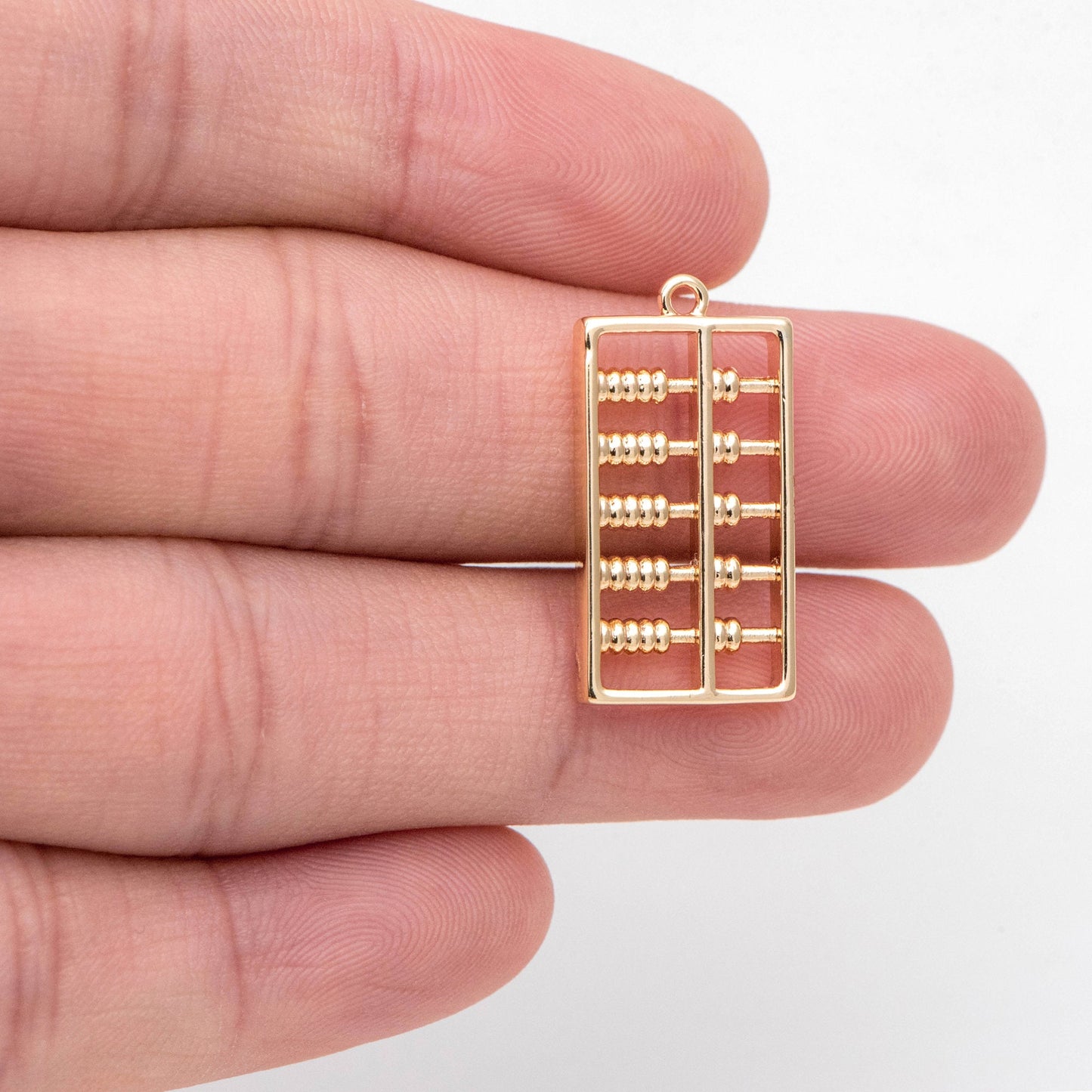 4pcs Gold Abacus Charm Pendant, Jewelry Making, Diy Material, Jewelry Supplies (GB-2684)