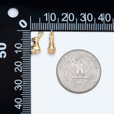 10pcs Gold Rabbit Charm, Jewelry Making, Diy Material, Jewelry Supplies (GB-2835-C)
