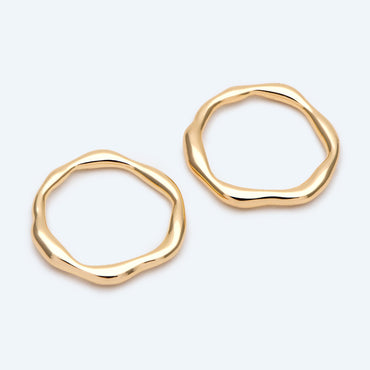 4pcs Gold Irregular Ring, Statement Ring, Layering Ring, Signet Ring, Wave Ring, Minimalist Finger Ring (#JZ-020-C)