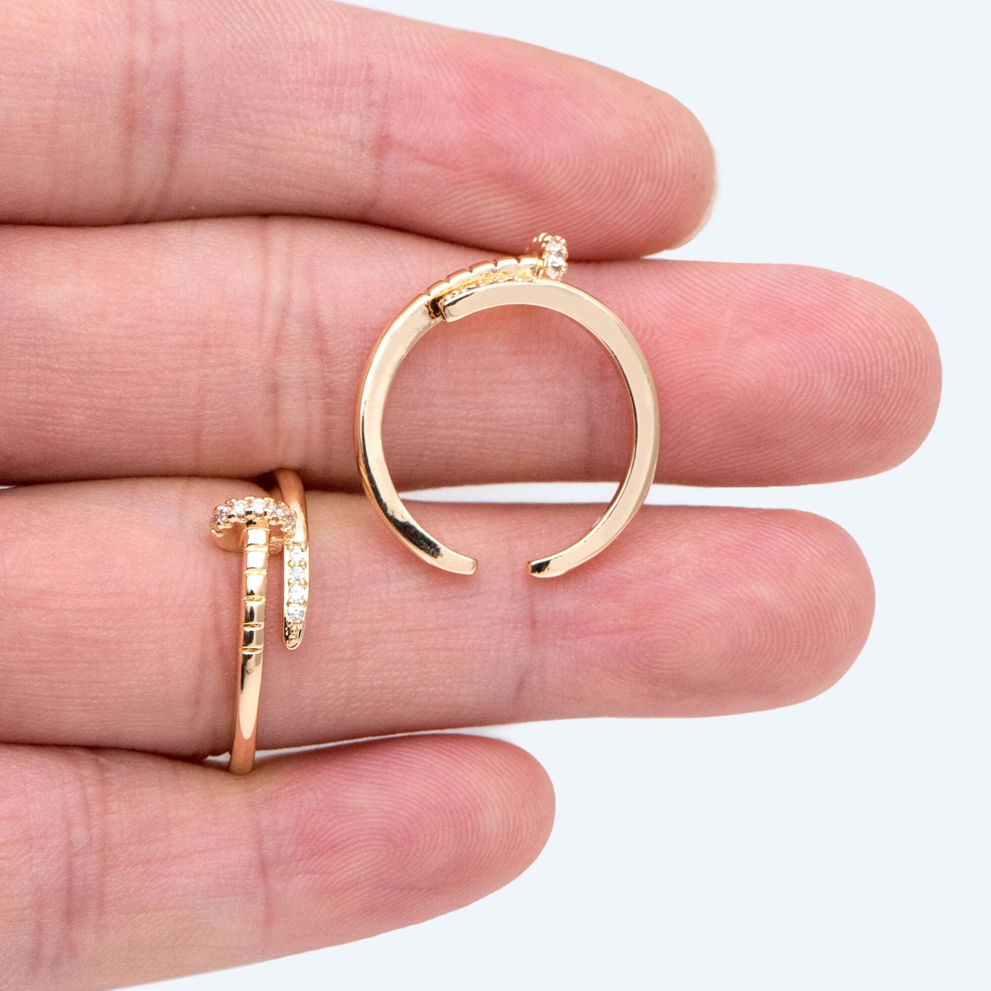 4pcs CZ Pave Ring, Minimalist Ring, Stacking Rings, Gift for Her (JZ-044)