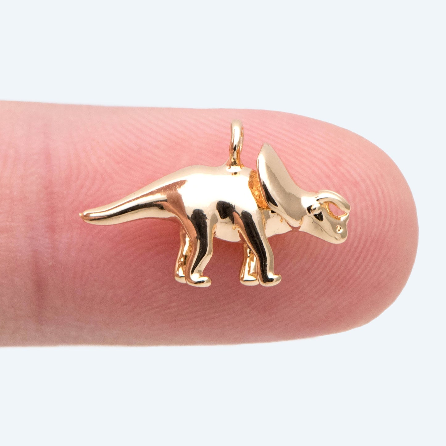 10pcs Gold/ Silver Tiny Dinosaur Charm, Jewelry Making, Diy Material, Jewelry Supplies (GB-2650-C)