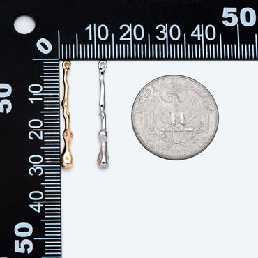 10pcs Gold Bar Charm, Drop Charm, Jewelry Making, Diy Material, Jewelry Supplies (GB-2416-B)