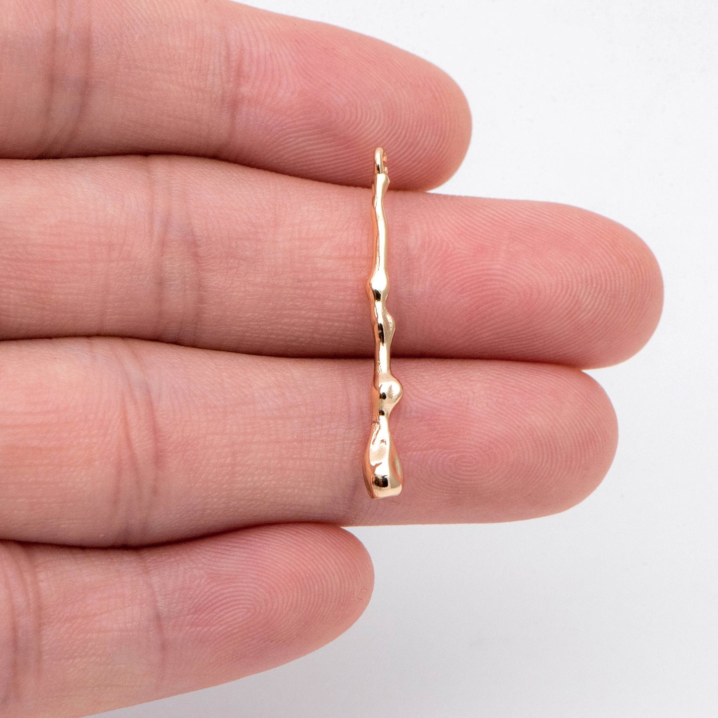 10pcs Gold Bar Charm, Drop Charm, Jewelry Making, Diy Material, Jewelry Supplies (GB-2416-B)