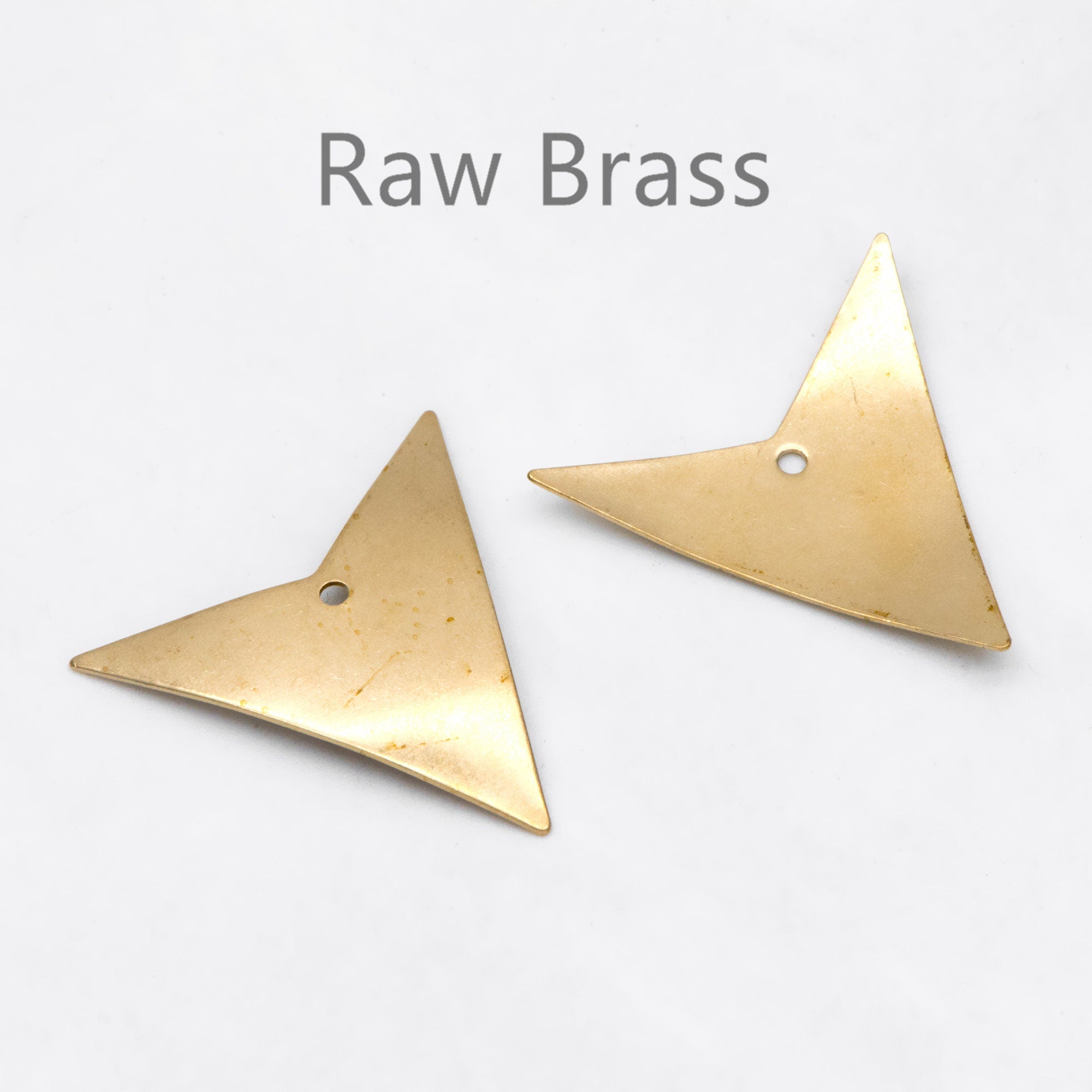 10pcs Raw Brass Arrow Charm Pendants, Brass Findings Wholesale (RB-297)