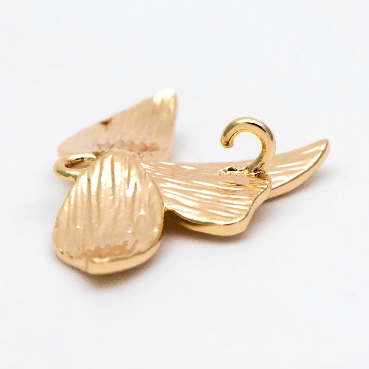 10pcs Gold plated Brass Flower Connector Charms 14x21mm, Lead Nickel Free (GB-4391-D)