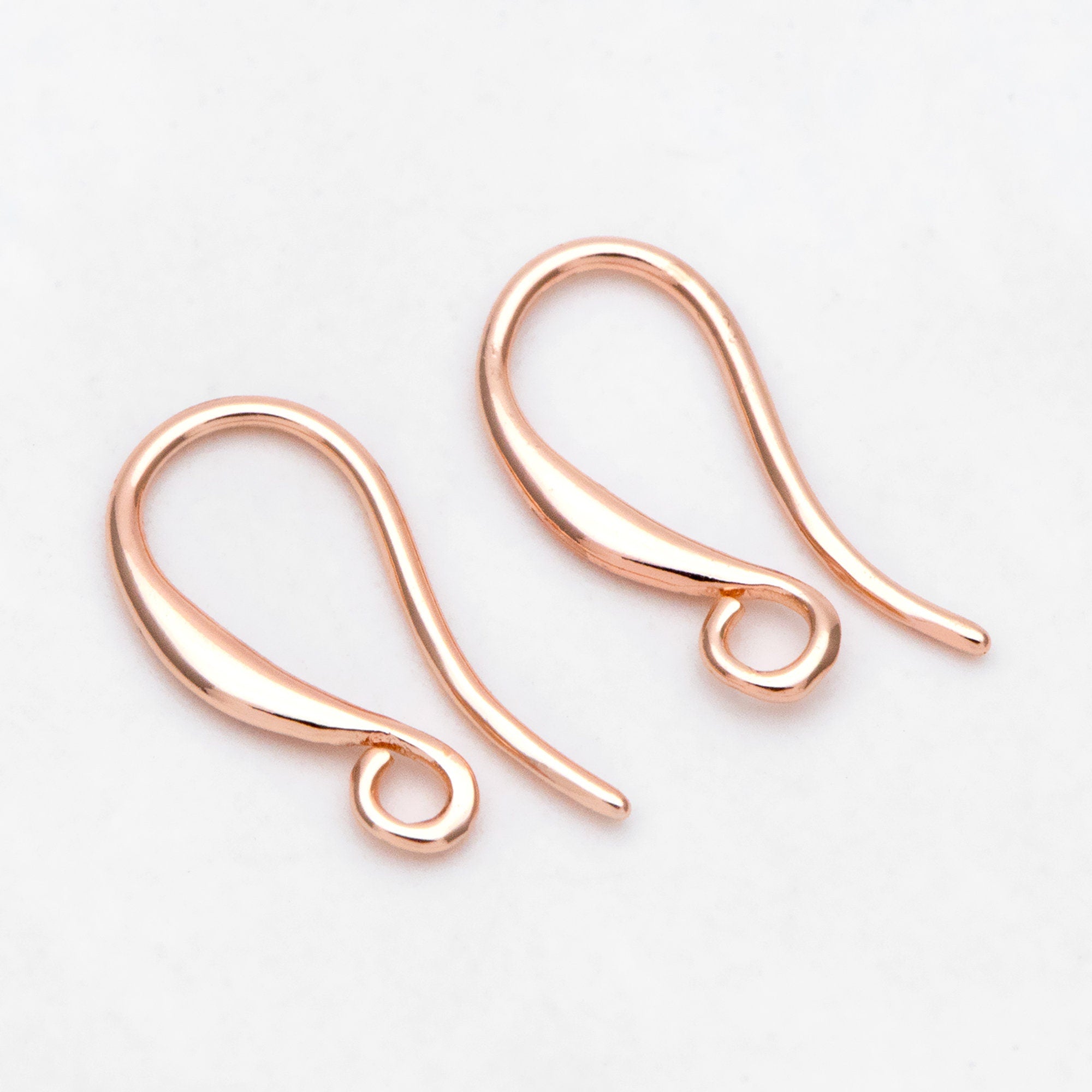 10pcs Gold/ Silver/ Rose Gold Ear Hooks, Ear Wires, French Hook Earrings, Earrings Findings (GB-3040)