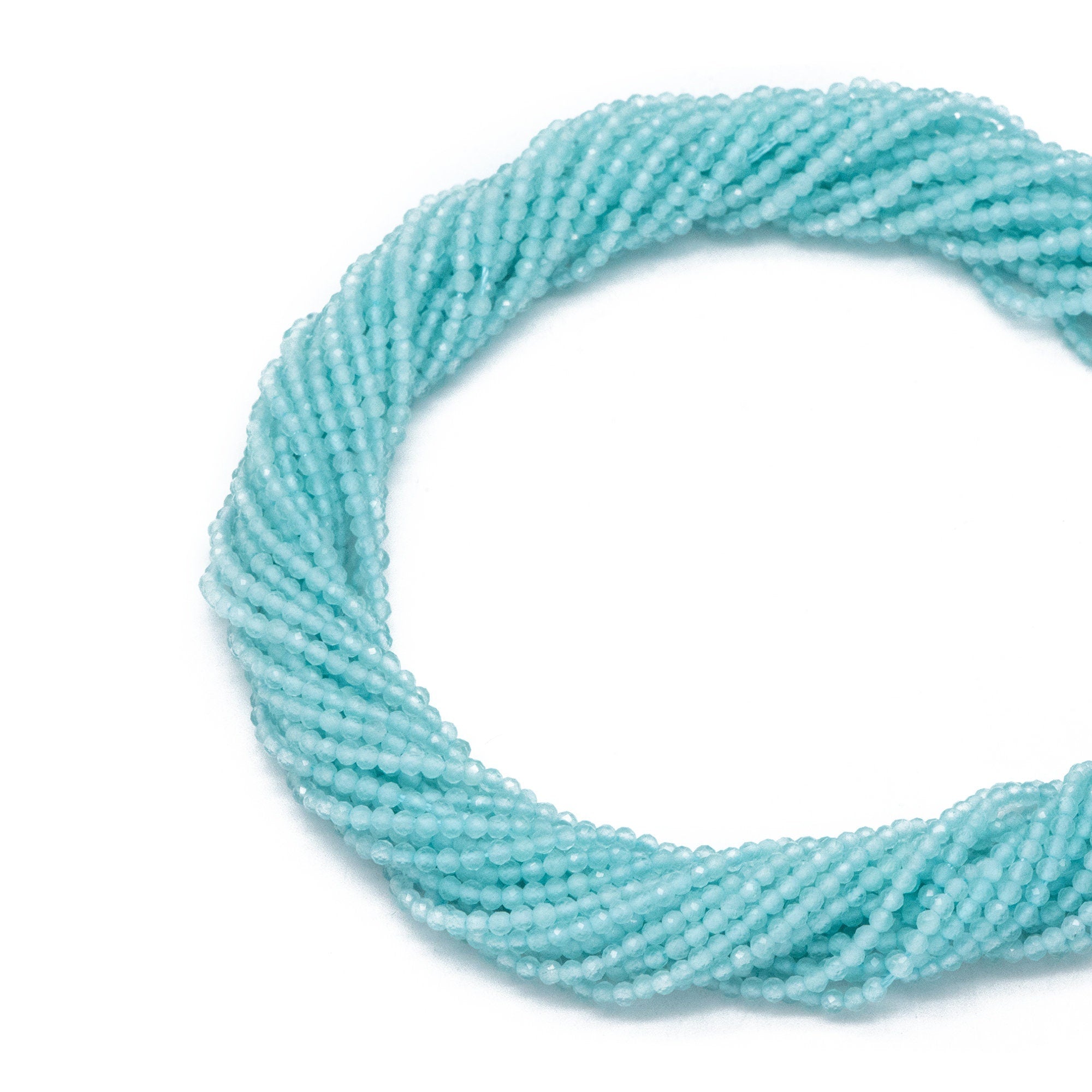 2mm-2.5mm faceted Colorful Micro Cat Eye Glass Beads, Small Faced beads, Bracelet Necklace DIY, Full 15 Inch Strands (TR-012)