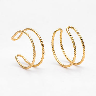 4pcs Double Band Gold/ Silver Ring, Adjustable Ring, Minimalist Ring, Stacking Ring, Wire Open Ring (#GB-3079)