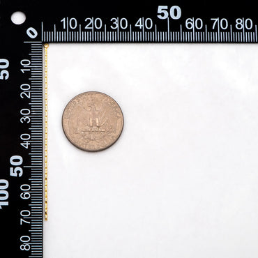 4pcs Gold Long Box Chain Charms 72mm, Gold plated Brass Chain Tassel Pendants (GB-3523-E)