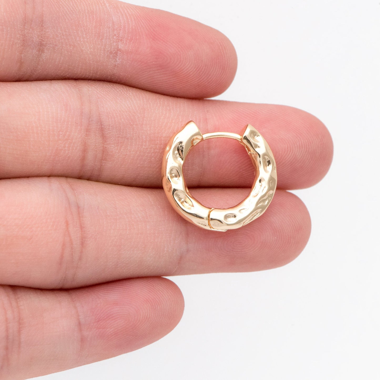 4pcs Gold Hoop Earrings, Gold Huggie Earrings, Gold Hoops, Huggies (GB-3267)