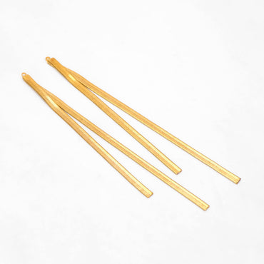 4pcs Gold Earring Charms 10cm, Gold plated Brass Chain Tassel Pendants, Earring Charm Pendants (GB-3523-C)