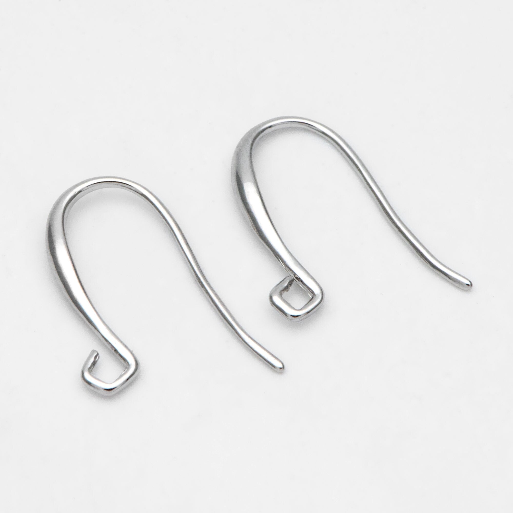 10pcs Gold/ Silver Ear Hooks, Ear Wires, French Hook Earrings, Simple Earrings, Earrings Findings (GB-3151)