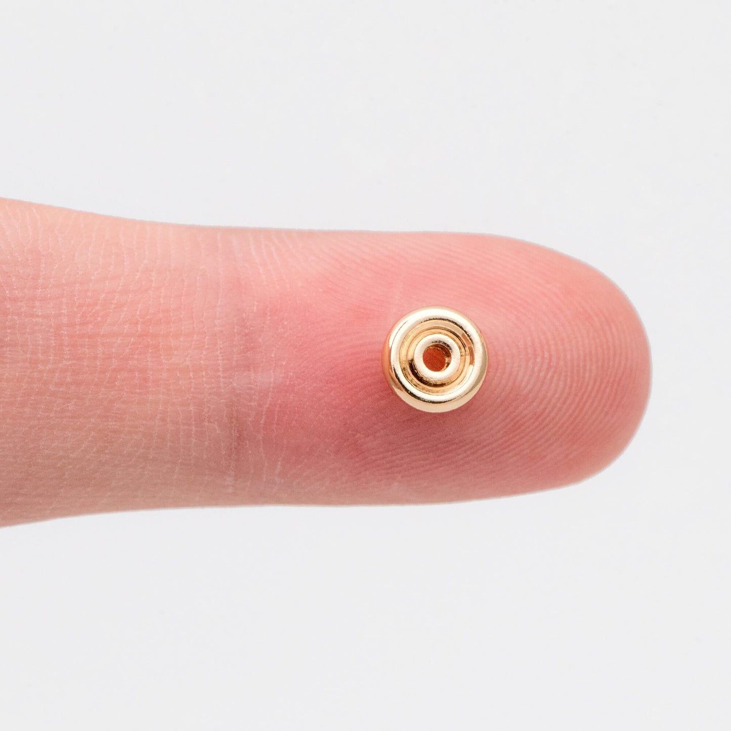20pcs Gold plated Brass Round Spacer Beads, Jewelry Making Supplies Wholesale (GB-3182)