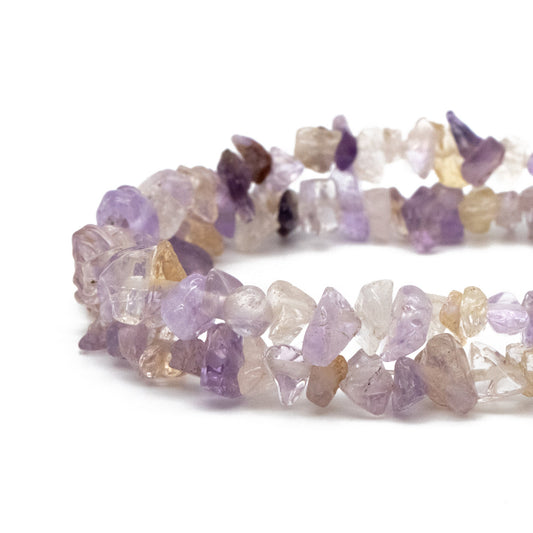 Natural Gemstone Chips Beads Irregular Shaped Freeform Loose Beads Findings with hole for DIY Jewelry Making (TR-060)/ 30 Inches Strand