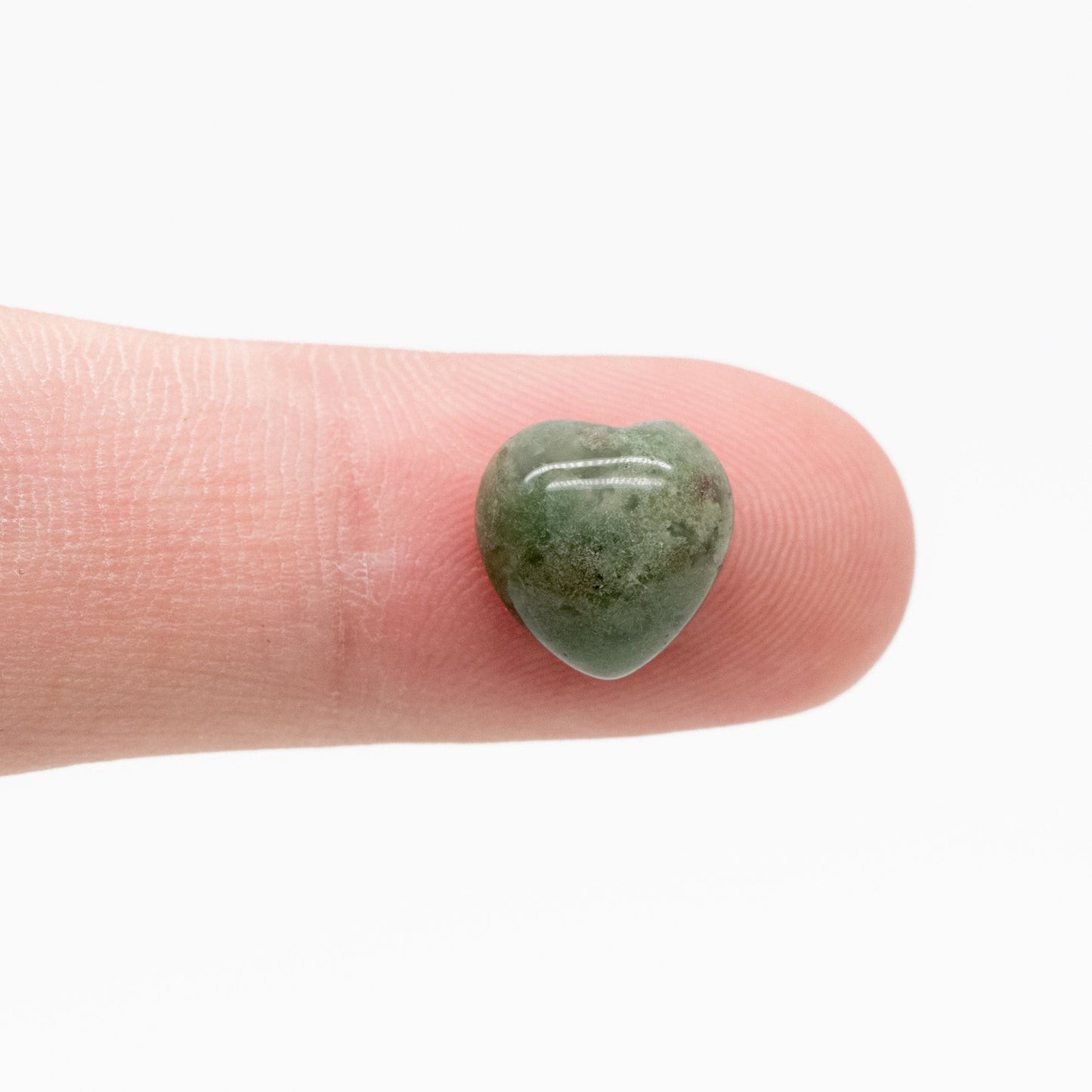 10pcs Heart Gemstone Cabochon for Jewelry Making, 10mm Heart Flatback Cabs Wholesale (No Hole) (TR-065)