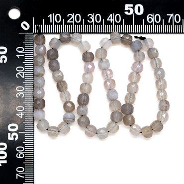 6mm Faceted Cube Quartz Beads, Gemstone Beads, Full 15 inch strands (TR-041)