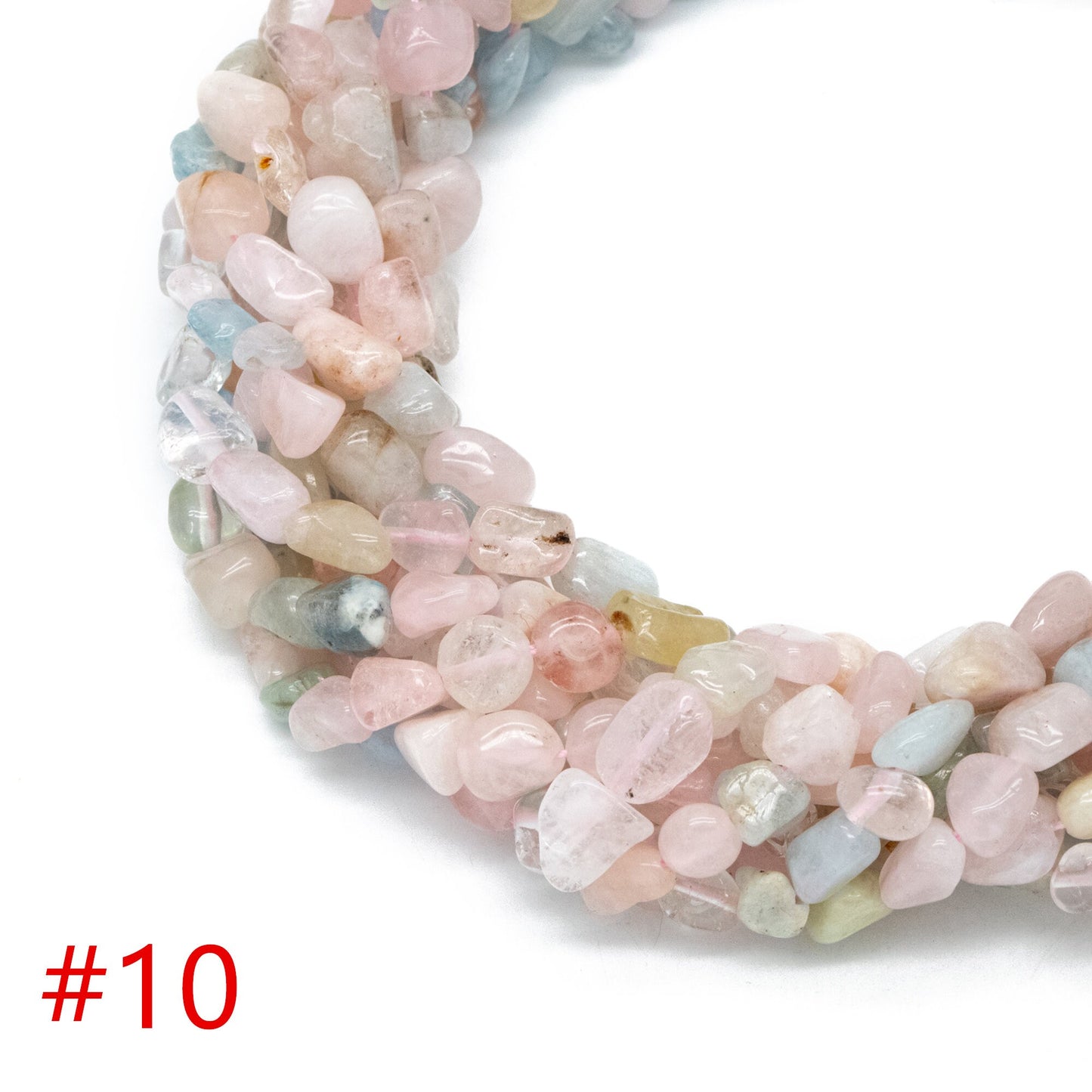 Natural Gemstone Pebble Nugget Beads, Smooth Oval Quartz Stone Beads 6-8mm, Wholesale Gemstone Beads (TR-061)/ Full strand