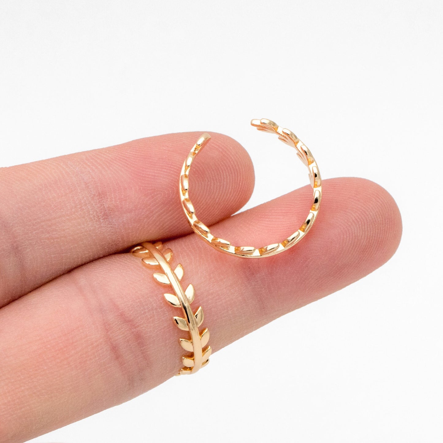 4pcs Gold/ Silver Leaf Finger Ring, Everyday Ring, Modern Style Ring, Fashion Rings, Dainty Rings (#GB-3609)