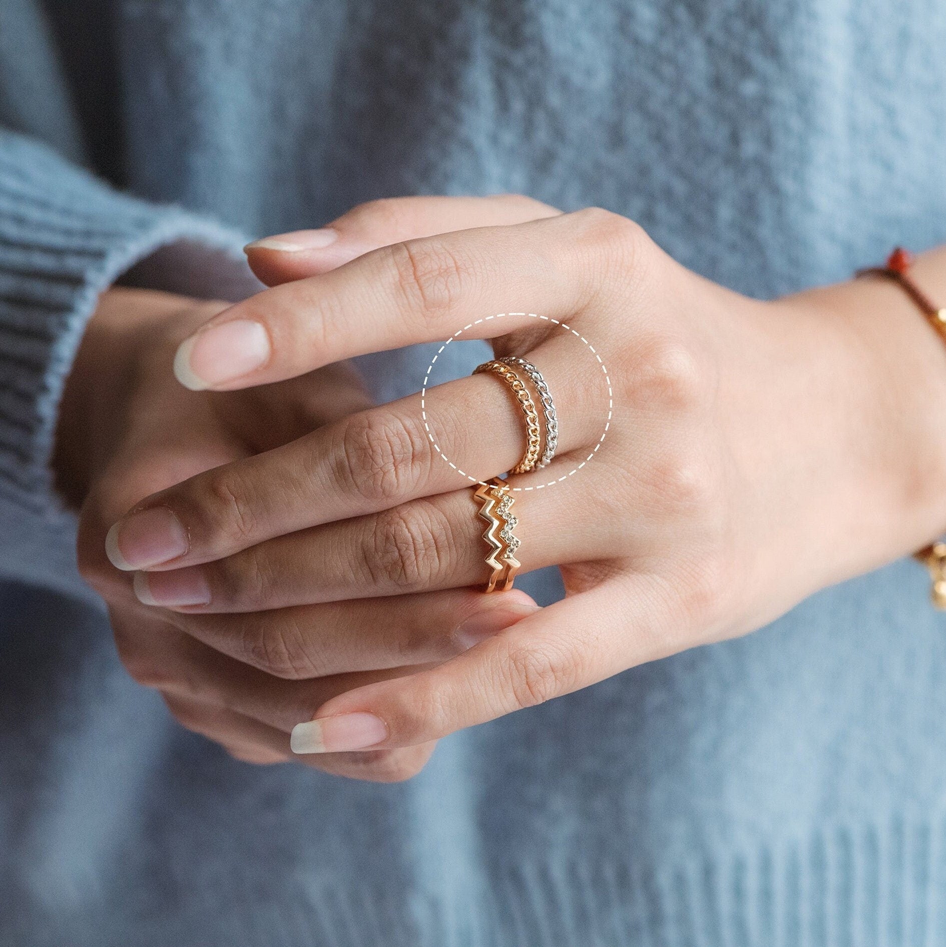 4pcs Gold/ Silver tone Ring 20mm Round, Gold/ Rhodium plated Brass, Closed Dangle Circle Charm Connectors (#JZ-036)