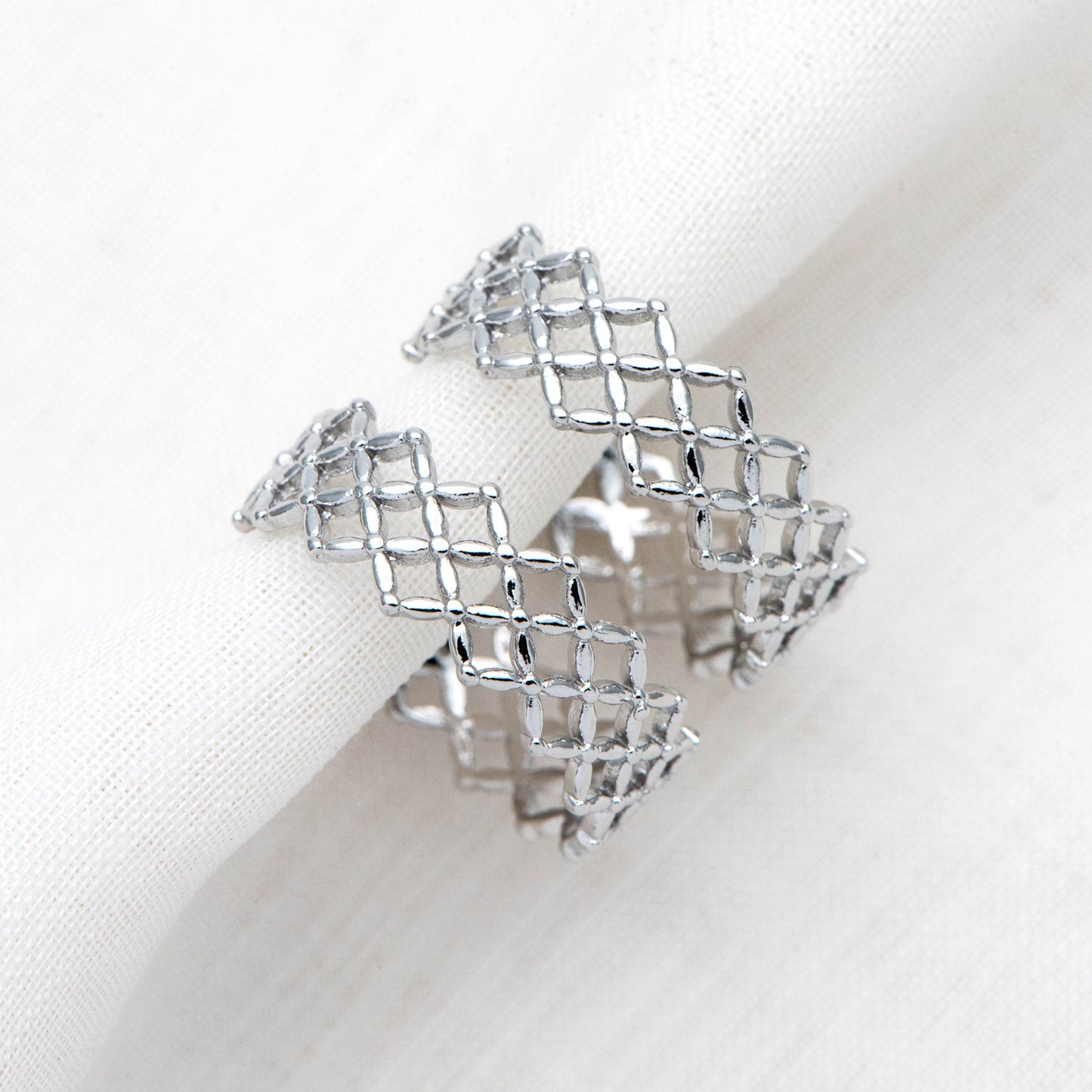 10pcs Gold/ Silver Tone Hoop Earrings, Geometric Round Stud Earrings (GB-1802)